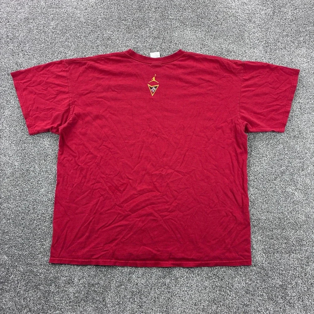 Vintage Y2K Air Jordan 7 Retro‎ Shirt Mens XL Red Basketball Shoes Sneakers